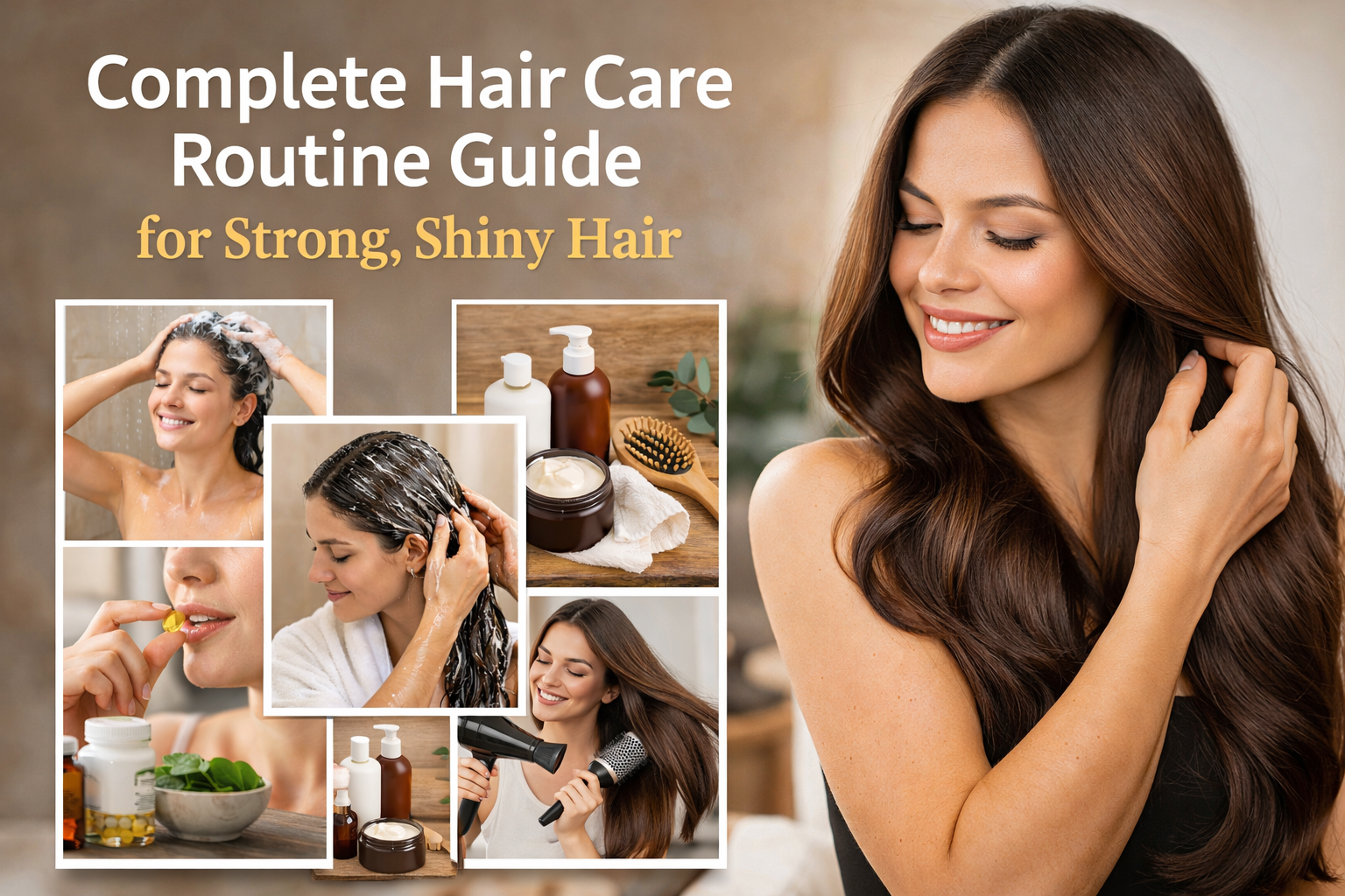 17 Complete Hair Care Routine Guide for Strong, Shiny Hair