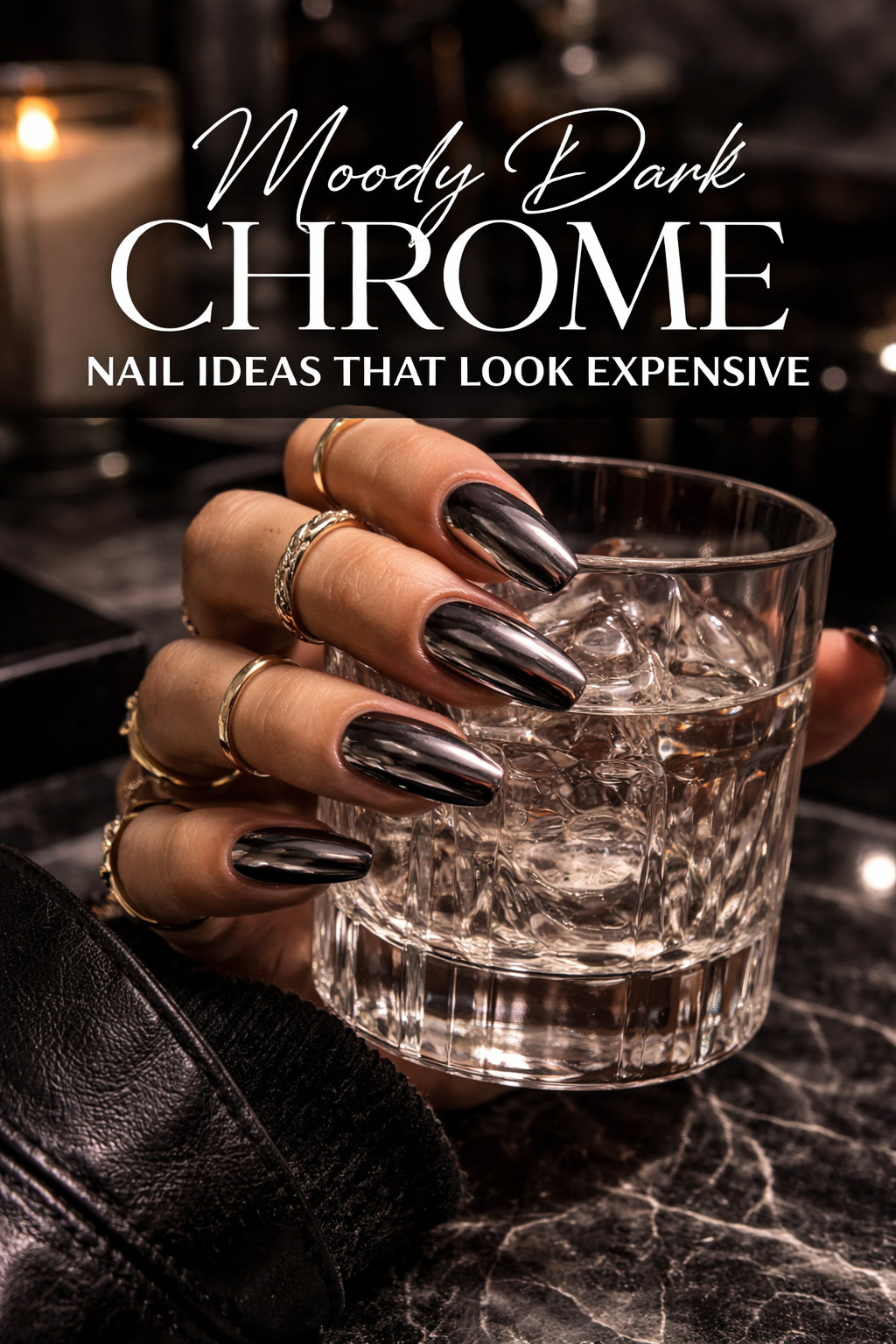17 Moody Dark Chrome Nail Ideas That Look Expensive