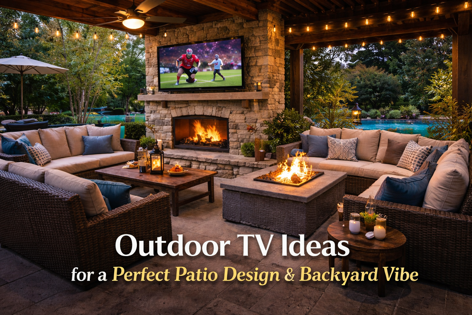 18 Outdoor TV Ideas for a Perfect Patio Design & Backyard Vibe