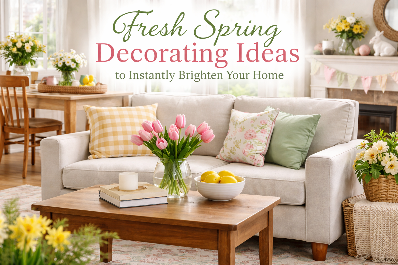 24 Fresh Spring Decorating Ideas to Instantly Brighten Your Home