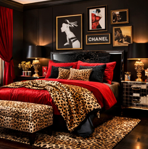 image-1 22 Stunning Red & Cheetah Bedroom Ideas That Look Bold and Luxurious