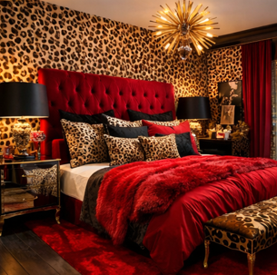 image 22 Stunning Red & Cheetah Bedroom Ideas That Look Bold and Luxurious
