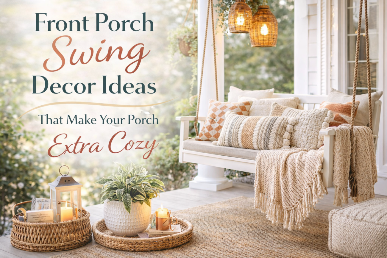 16 Front Porch Swing Decor Ideas That Make Your Porch Extra Cozy