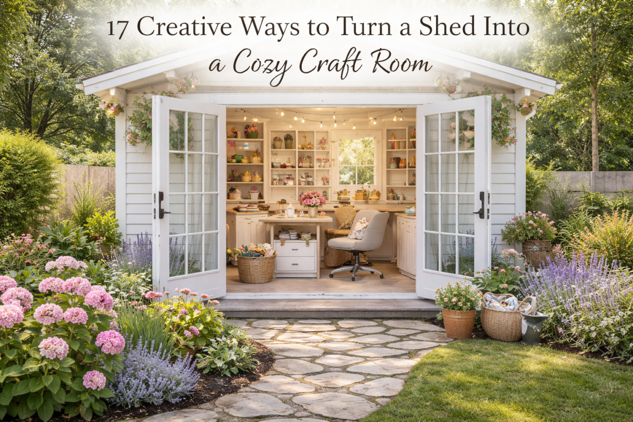 17 Creative Ways to Turn a Shed Into a Cozy Craft Room