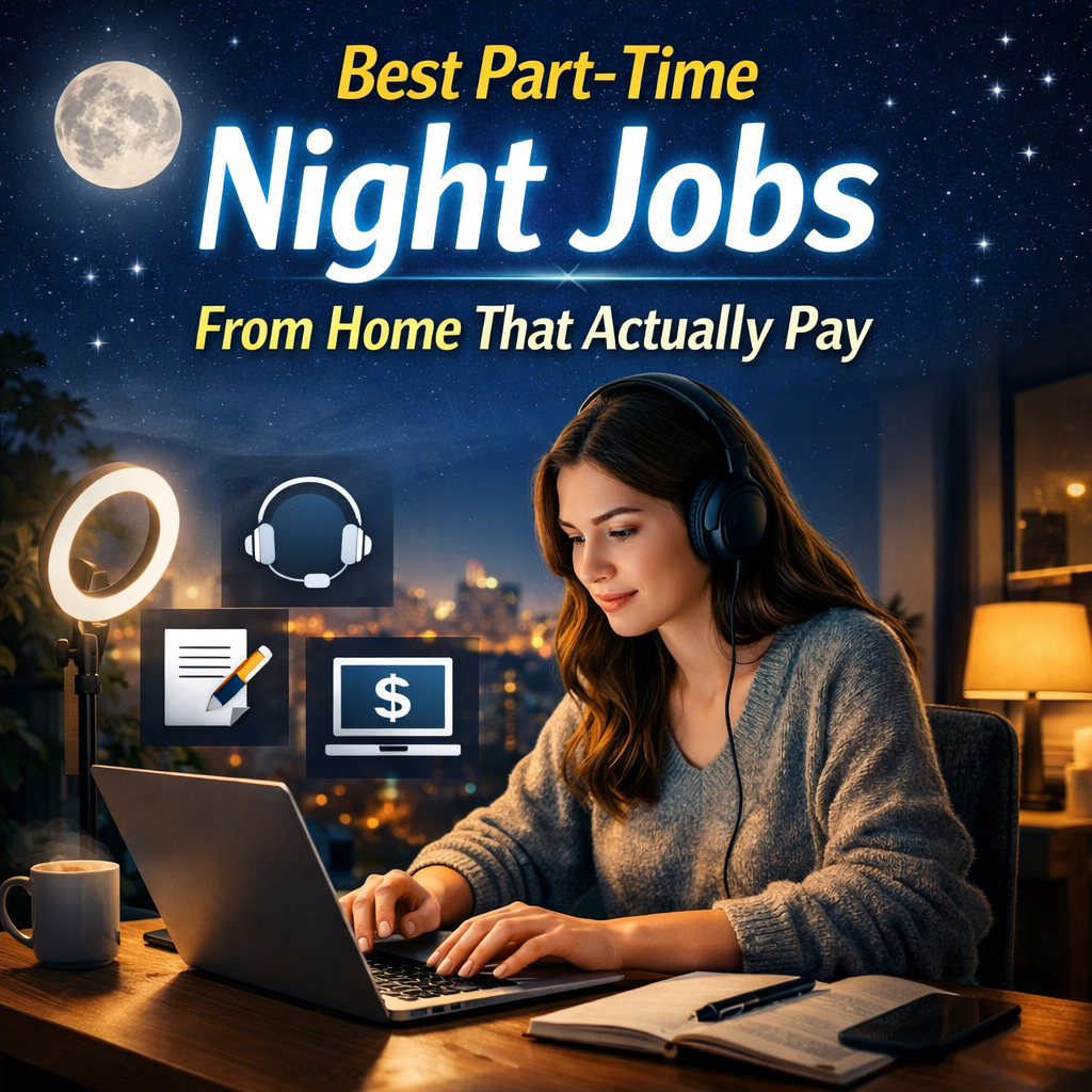 18 Best Part Time Night Jobs From Home That Actually Pay