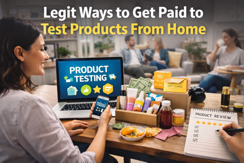 18 Legit Ways to Get Paid to Test Products From Home
