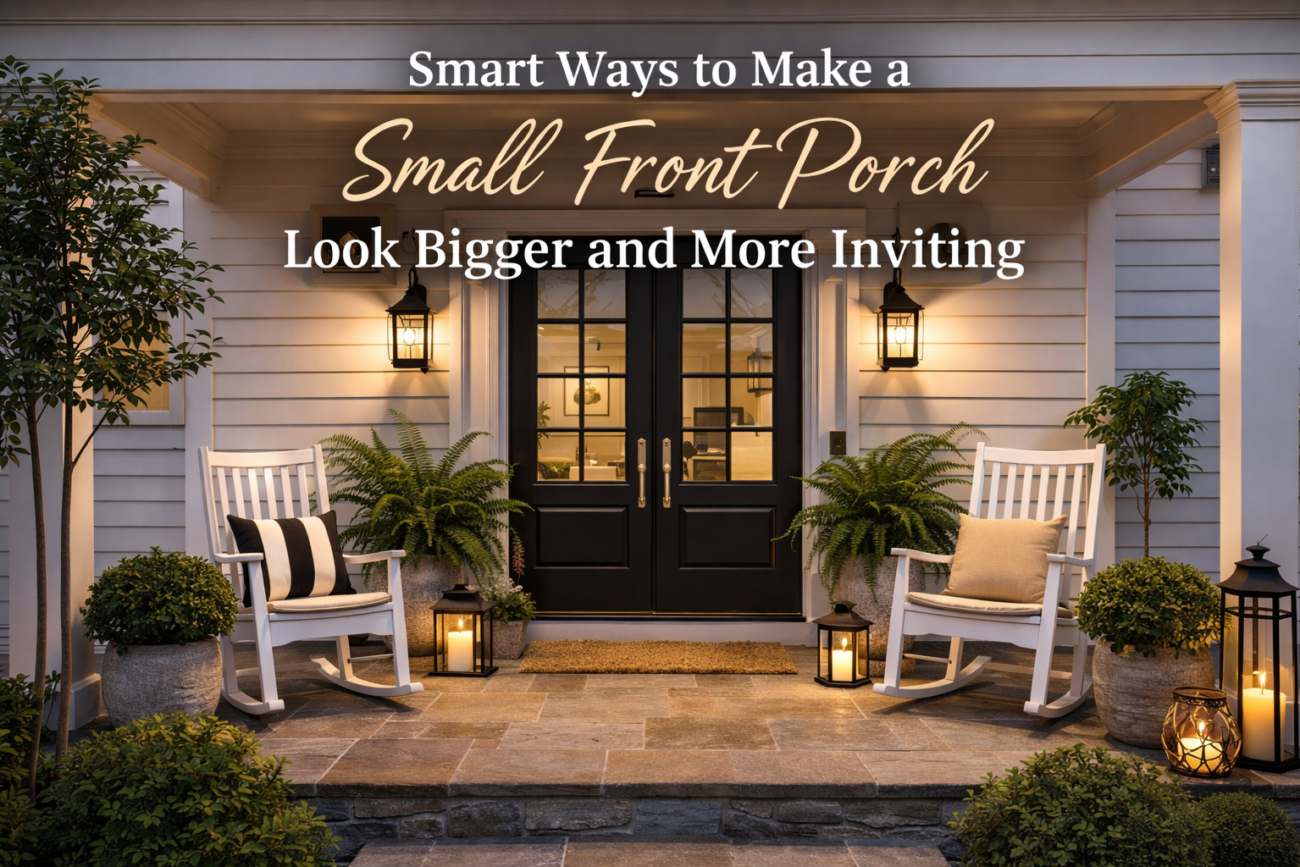 20 Smart Ways to Make a Small Front Porch Look Bigger and More Inviting