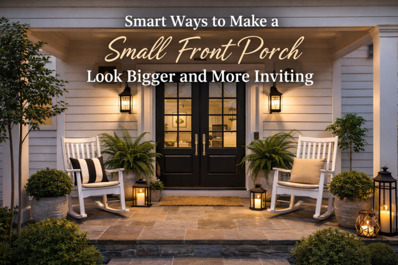 20 Smart Ways to Make a Small Front Porch Look Bigger and More Inviting