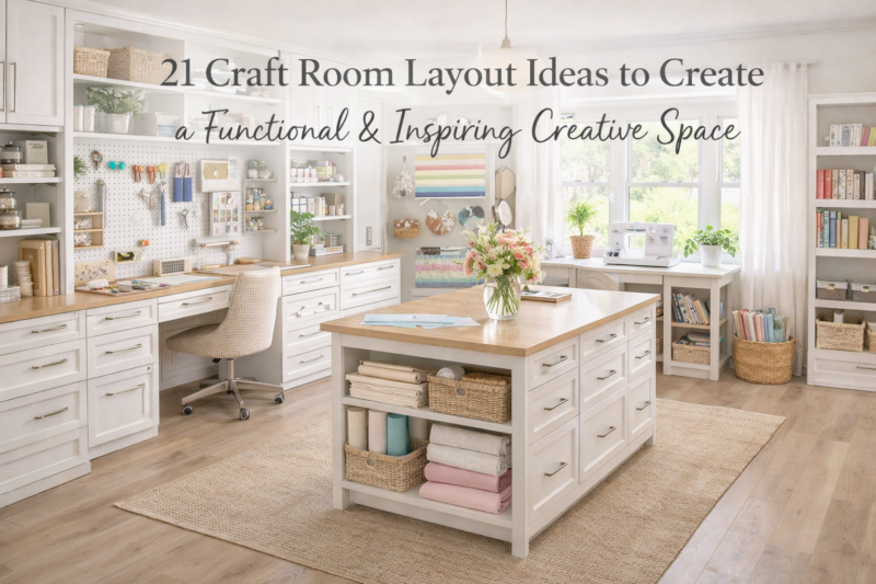 21 Craft Room Layout Ideas to Create a Functional & Inspiring Creative Space