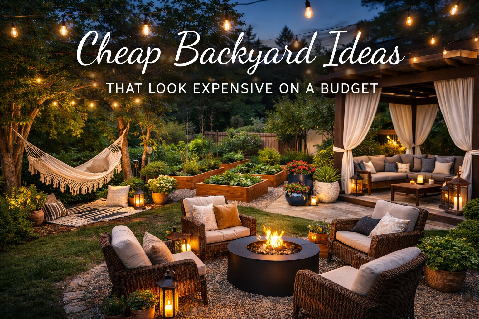 23 Cheap Backyard Ideas That Look Expensive on a Budget