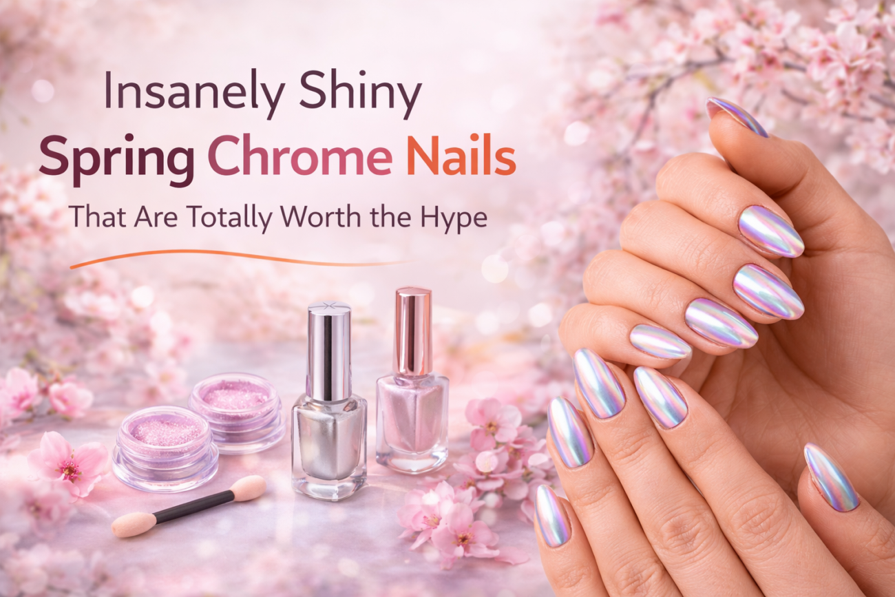 25 Insanely Shiny Spring Chrome Nails That Are Totally Worth the Hype