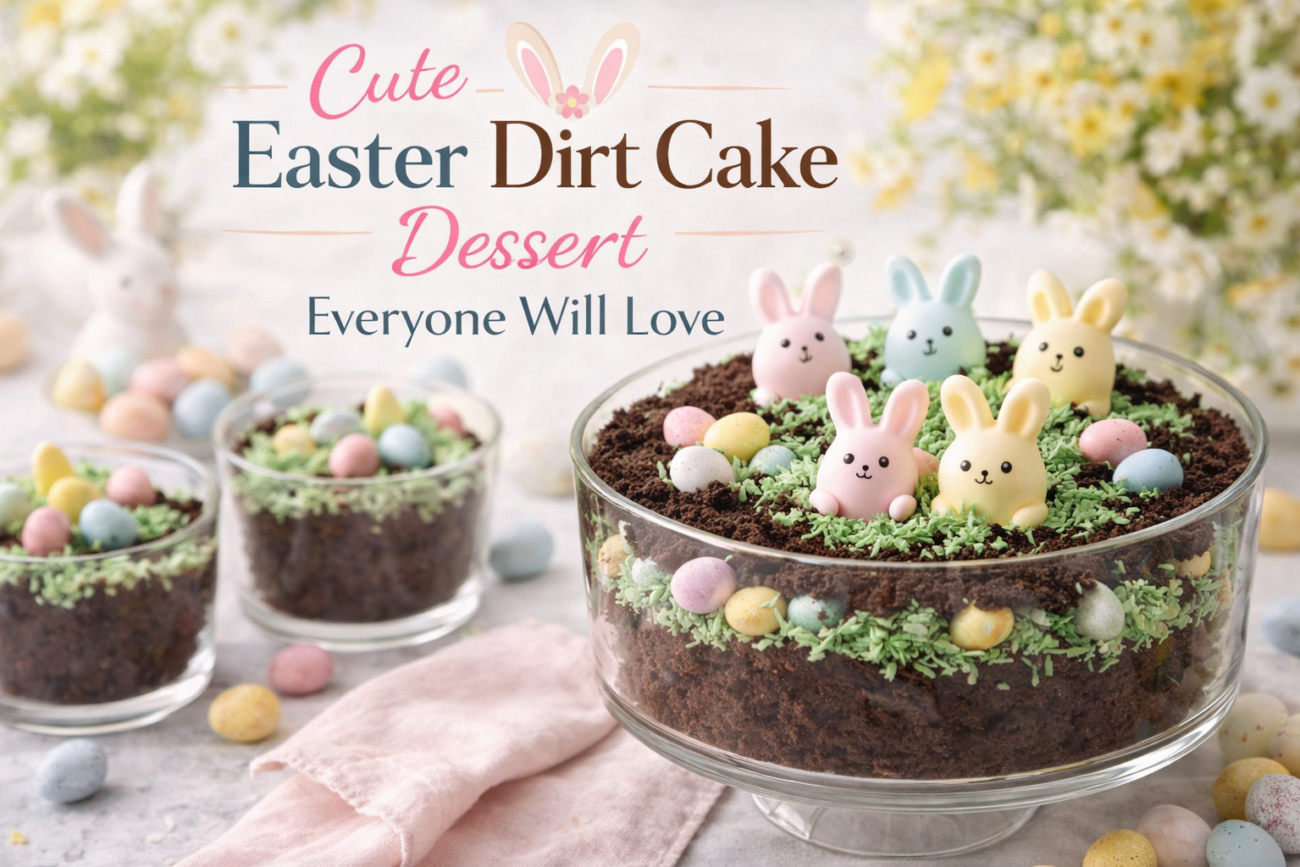 Cute Easter Dirt Cake Dessert Everyone Will Love