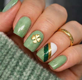 image-21 17 Pretty & Subtle St. Patrick’s Day Nail Ideas You’ll Want to Copy