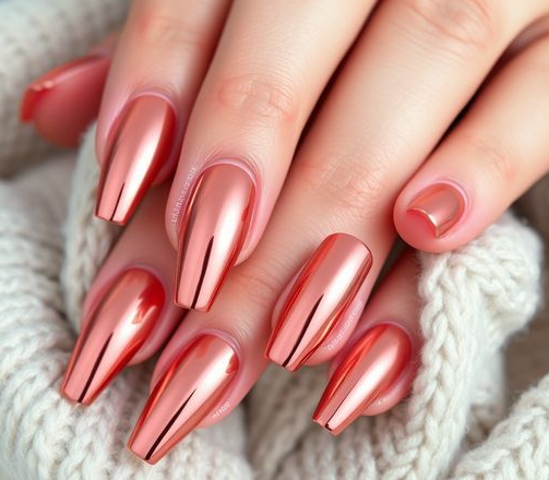 image-228 25 Insanely Shiny Spring Chrome Nails That Are Totally Worth the Hype