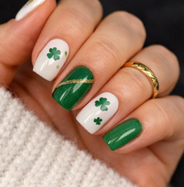image-24 17 Pretty & Subtle St. Patrick’s Day Nail Ideas You’ll Want to Copy