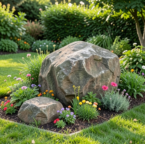 image-251 24 Stunning Flower Bed Ideas with Rocks for a Clean, Modern Landscape