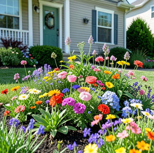 image-411 17 Beautiful Flower Bed Ideas for the Front of Your House