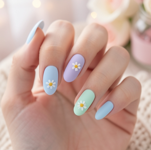 image-512 21 Daisy Nail Ideas That'll Make You Feel Like Spring All Year