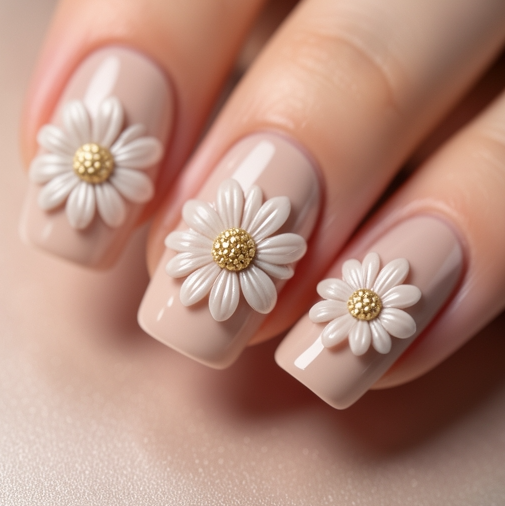 image-514 21 Daisy Nail Ideas That'll Make You Feel Like Spring All Year