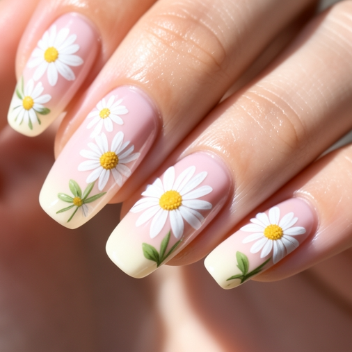 image-521 21 Daisy Nail Ideas That'll Make You Feel Like Spring All Year