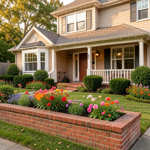 image-553 18 Raised Flower Beds in Front of House Ideas for Stunning Curb Appeal